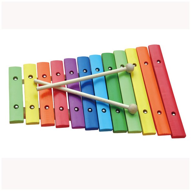Xylofon i tr m/farver