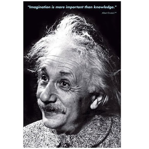 Einstein plakat, Imagination
