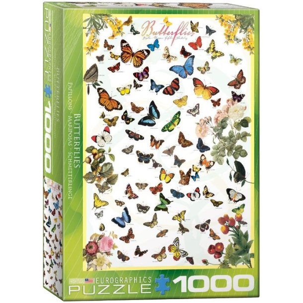 Sommerfugle - 1000 brikker