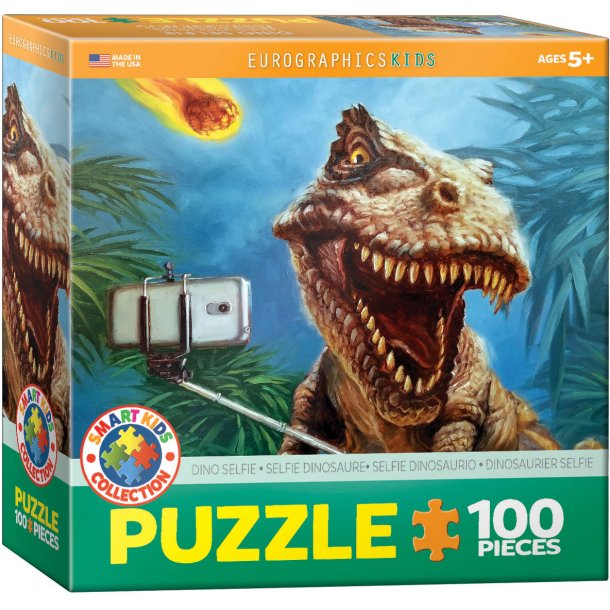 Dinosaur Selfie puslespil, 100
