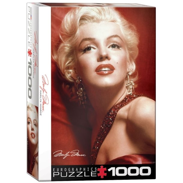 Marilyn Monroe Rde Portrt af Sam Shaw 1000-brikkers 