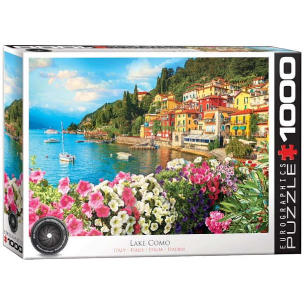 Eurographics Lake Como - Italien 1000-brikkers puslespil